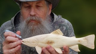 Carving a Wooden Brook Trout [upl. by Snapp456]