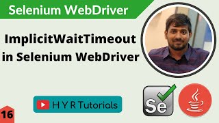 Implicit Wait Timeout in Selenium WebDriver  Selenium Tutorial [upl. by Yrennalf125]