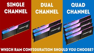 Single Channel vs Dual Channel vs Quad Channel Memory 2020 Simple Guide [upl. by Aivatnohs]