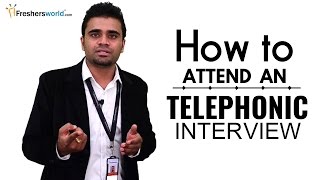 HOW TO ATTEND A TELEPHONIC INTERVIEW FOR FRESHERS  INTERVIEW TIPS [upl. by Fanchan]