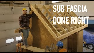 How to Install Sub Fascia  Roof Framing Part 7 [upl. by Mayram]