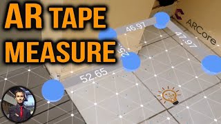 AR Measuring App Demo using ARCore in Unity Augmented Reality Apps [upl. by Lek36]