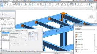 Structural Steel Connections in Revit 2017 and Advance Steel 2017 [upl. by Territus328]