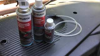 Part 4  Wurth Foaming Evaporator Cleaner amp Air Conditioning amp Heating System Treatment [upl. by Llewej950]