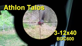 Athlon Talos 312x40 BDC 600 Reticle  FirstPersonReview [upl. by Arotal]