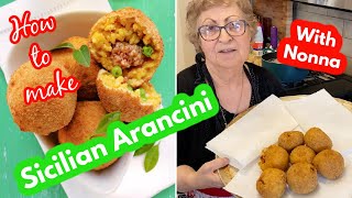 How to make Sicilian Arancini with Nonna Yolanda [upl. by Whitehurst]