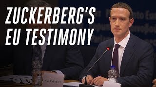 Zuckerbergs EU testimony what he didnt answer [upl. by Perl693]