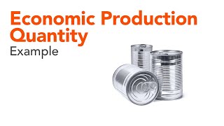 Economic Production Quantity EPQ Example [upl. by Iloj]