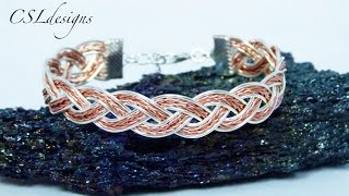 Braided wire bracelet [upl. by Ardnac]