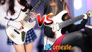 Bass VS Guitar Battle with TheDooo but we are GIRLS [upl. by Arukas]