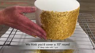 How to make an Edible Glitter Cake [upl. by Annaihs638]