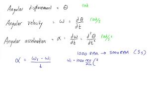 How to calculate angular acceleration [upl. by Eisus]