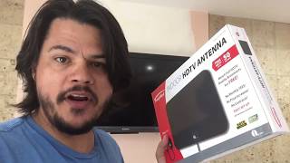 1byone indoor HD Antenna Unbox  Install  Review Cord Cutter [upl. by Gnad]