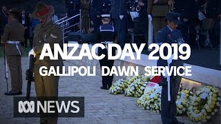 Anzac Day dawn service from Anzac Cove in Gallipoli  ABC News [upl. by Sidney494]