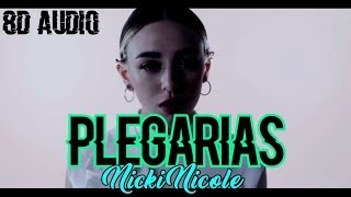 Nicki Nicole  Plegarias 8D AUDIO [upl. by Bassett956]