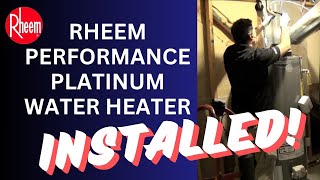 Rheem Performance Platinum Water Heater  Installed [upl. by Petromilli]