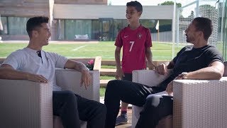 Rio Ferdinand talks to Cristiano Ronaldo  Exclusive Interview [upl. by Samohtnhoj]