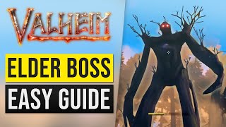 Valheim Second Boss SOLO Combat Gameplay Location Guide How to Summon amp Kill The Elder Boss [upl. by Kragh]