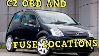 Citroen C2 OBD and Fuse Locations [upl. by O'Malley]