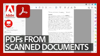 Creating a PDF from a Scanner  Acrobat DC for Educators [upl. by Algar]