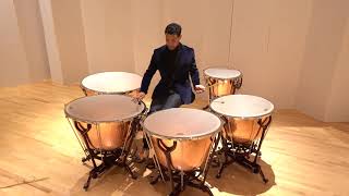 TIMPANI SOLO ETUDE 1 – SCHERZO BY TOM FREER [upl. by Phillane]