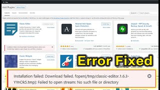 Fix WordPress Plugins amp Themes Not Installing [upl. by Bausch]