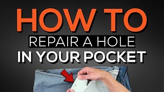 How to Repair a Hole in your Front Pocket [upl. by Lokin]