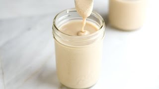 Easy Homemade Tahini Recipe  How to Make Tahini [upl. by Enoch]