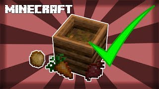 ✔ MINECRAFT  How to Craft a Composter 1144 [upl. by Arriek]