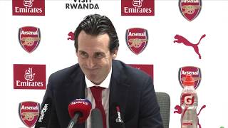 Unai Emery quotGood Ebeningquot [upl. by Dorrehs]