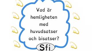 Huvudsats  bisats  och INTE Sfi [upl. by Connell719]