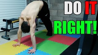 Pike Push Up Tutorial  Do It Right [upl. by Annoyt]