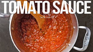 Best Everyday Tomato Sauce Recipe  SAM THE COOKING GUY [upl. by Rebmit380]