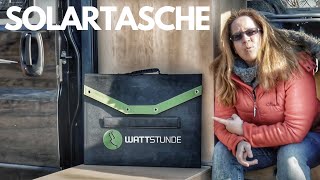 Wattstunde 120wp Mobile Solartasche im Wohnmobil [upl. by Cataldo]