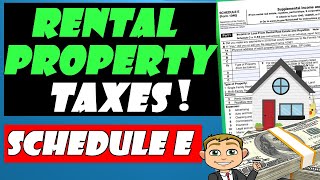 How to Fill out Schedule E Income Tax Form For Your Rental Property 🧾 🏠  Very Detailed [upl. by Anyrtak417]