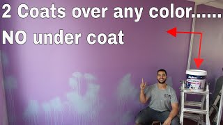 how to paint light colors over dark walls  DIY easy way [upl. by Gillead]