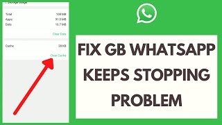 How to Fix GB WhatsApp Keeps Stopping Problem  Gb WhatsApp has Stopped [upl. by Coppinger]