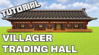 Aesthetic Villager Trading Hall  Minecraft Tutorial [upl. by Laspisa427]