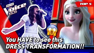 Amazing FROZEN❄️ songs on The Voice Kids  Top 5 [upl. by Neural]