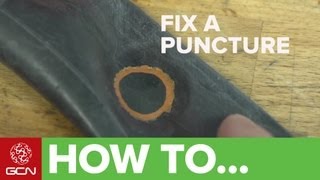 How To Fix A Bike Puncture  Repairing An Inner Tube [upl. by Airtemak]