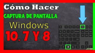 Como Tomar Captura de Pantalla en Computadora ✅ Windows 10 Windows 7 y 8 [upl. by Meece]