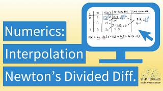 Numerical Methods Newton Polynomial Interpolation  Explanation amp Examples [upl. by Anjali]