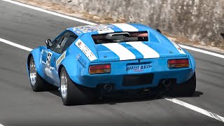 De Tomaso Pantera Gr 4 Race Car Cleveland V8 Sound on hillclimb [upl. by Abil]