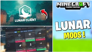 Best Lunar Addons For Minecraft PE [upl. by Aneladdam85]