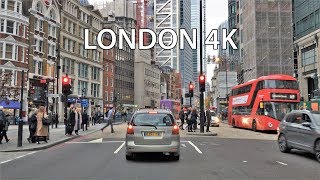 London 4K  Skyscraper District Drive  City of London [upl. by Nitin]