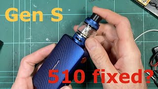 Vaporesso Gen S  Dismantle comparison to the original and trying to break the 510 [upl. by Marx629]