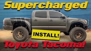 PART 12  TOYOTA TACOMA 40L V6 SUPERCHARGER SYSTEM INSTALLATION [upl. by Kred390]