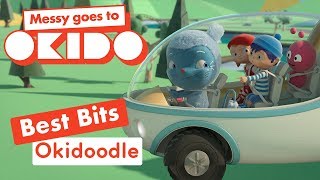 OKIDOODLE BEST BITS  Compilation  Messy Goes To Okido  Cartoons For Kids [upl. by Nyer209]