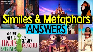 Similes and Metaphors in Disney Songs ANSWERS [upl. by Amlas263]