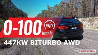 2020 Alpina B5 Biturbo 0100kmh amp engine sound [upl. by Stepha360]